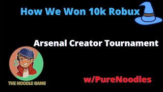 We Won 10,000 Robux Playing Arsenal (ROBLOX)