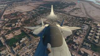 Microsoft Flight Sim Sukhoi-SU57 Fly By Dubai