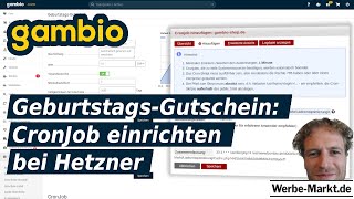 Gambio Geburtstags-Gutschein: CronJob einrichten bei Hetzner (konsoleH)