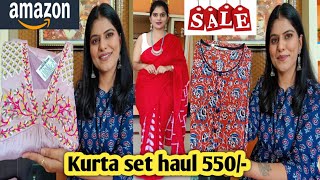 Amazon Summer Kurta set haul start 550 Rs. || Amazon great summer sale haul || sonu sunil prajapat