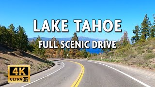 Lake Tahoe, USA - Full Scenic Drive Around Entire Lake || 4k