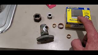 Water shut off valve replacement olive removal with dremel tool