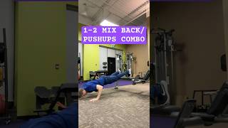 SEATED CABLE ROWS/ DECLINE PUSH-UPS 4x12-15 reps #superset #exercise #workout #back #pushups