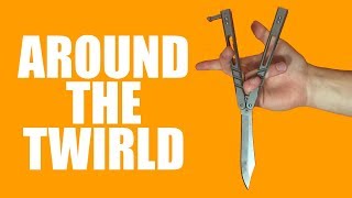 Balisong Tutorial - (Around the Twirld) - Advanced #16