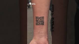 #Shorts Futuristic Barcode Tattoo | Aliens Tattoo