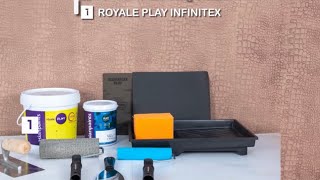 ROYALE PLAY TEXTURES  INFINITEX SKIN HINDI BY ASIAN PAINTS | NEW INFINITEX TEXTURE PATTERN