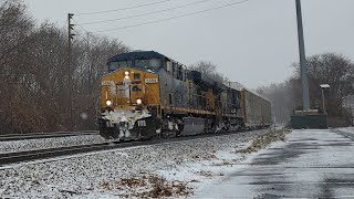 2 CSX trains in the snow 12/2/19
#csxtrainsinthesnow #csxtrains