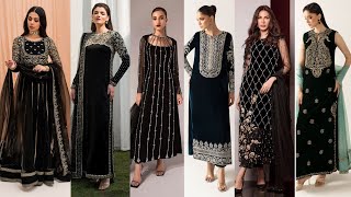 Latest Party Wear Black Dresses | Very Stylish Black Dress Designs 2024 | Pakistani Outfits