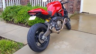 Ducati Monster 821 Mods - Exhaust, Tail Tidy, Integrated Tail Light & more