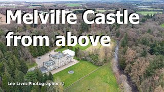 [19] Aerial Drone: Melville Castle Hotel - from above