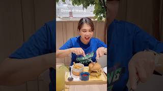 Try to eat this double wagyu cheeseburger |Woosa Western Food Pancake House #shortvideosonyoutube