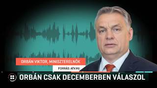 Orbán az év vége felé tart sajtótájékoztatót