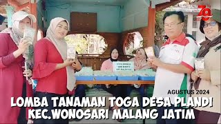 LOMBA TANAMAN TOGA di Desa PLANDI KEC.WONOSARI MALANG