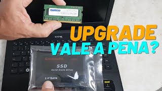 Upgrade: Troca do HD por um SSD Goldenfir 120GB e Memória de 4GB no Notebook CCE WIN