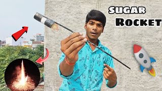 How to Make Sugar ROCKET 🚀 fly upto 1500ft - खुद का बनाया हुआ रॉकेट 😉