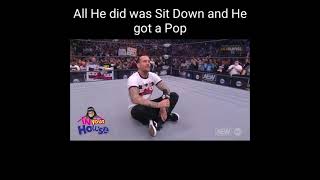 CM Punk Sits and Get the whole arena to Cheer..