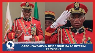 Gabon military junta swears in coup leader, Brice Nguema as interim president