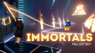 Fall Out Boy - Immortals - Beat Saber [Mixed reality gameplay]