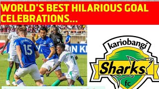 KARIOBANGI SHARKS HILARIOUS CELEBRATIONS AGAINST EVERTON