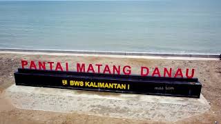 view drone pantai mantang danau paloh sambas kalbar