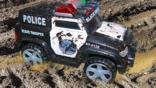 Aprende los Colores | Carros de Policía de Juguete para Niños | Police