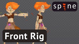 Frontal Rigging in Spine 2D | Walk Animation