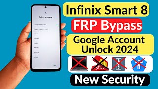 Infinix Smart 8 FRP Bypass Android 13 | New Method | Infinix X6525B FRP Unlock Without Pc 2024 |