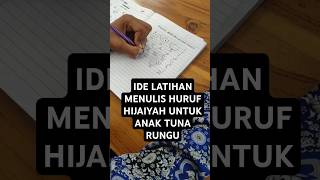 IDE LATIHAN MENULIS UNTUK ANAK TUNA RUNGU UPTD SLB NEGERI MALUNDA #shorts #latihanmenulis #hijaiyah