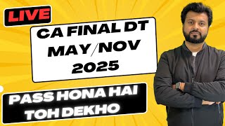 DIRECT TAX NEW LIVE BATCH | CA FINAL | MAY/NOV 2025