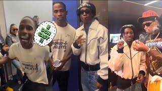 Shallipopi links up with Travis Scott, Future & Lil Baby as they sing shalli song word for word😱