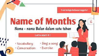 Nama - nama Bulan Dalam Bahasa Inggris | Materi SD