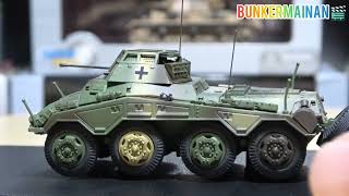 Panzerstahl 88012 Diecast Sdkfz.234/1 WW2 German Reconnaisance Vehicle 1/72 4th Panzer - Danzig 1945