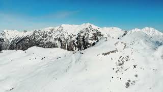 Cortina Aerial Elegance: 4K Drone Views of Alpine Splendor 🏞️⛷️