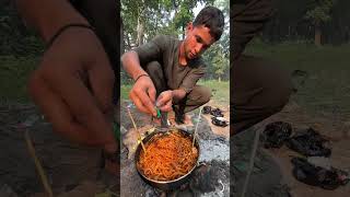 Cooking Paneer Wali Noodle In Jungle Part 2 #shorts