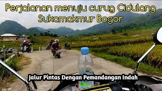 Jalan pintas menuju curug Cidulang camping ground | Motor camping