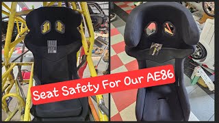 Ae86 gets a new Drag Seat #psiracing #ae86