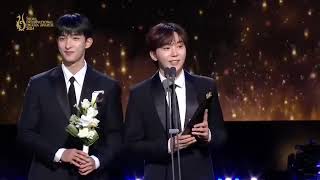 BOOSEOKSOON WON OUTSTANDING KOREAN DRAMA OST FOR THE REASONS OF MY SMILES FOR QUEEN OF TEARS 🤍🏆