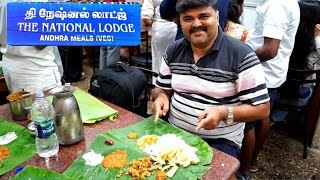 Why is this meals ₹180 ?? | SUPER-HYPED Andhra meals from National Lodge