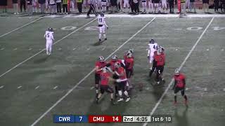 CMU Football vs  Case Western Reserve Highlights