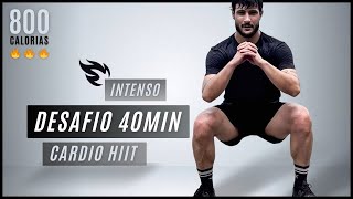 Treino Hiit de 40 MIN para gastar 800 calorias - sem repetições, sem equipamentos (em casa)