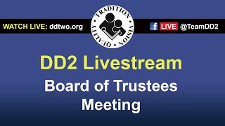 DD2 BOARD of TRUSTEES MEETING- November 8th, 6:00 PM