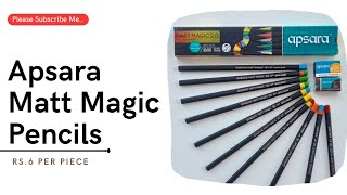 Apsara Matt Magic 2.0 pencils .Study material.kuch khass hai || subscribe please