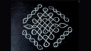 7×1 Dots Kolam l Easy And Simple For Daily Use