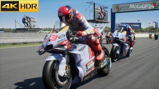 MotoGP 24 - Race 100% Thai GP 2024 / Marc Marquez 93 Ducati Race Gameplay (4K60)