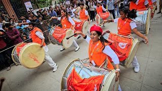 Maharashtra Puneri dhol Tasha band awesome performance |  at khaiaratabad Ganesh 2024