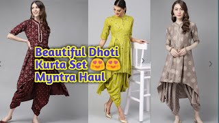 Beautiful Dhoti Kurta Set | Myntra Haul | Shorts