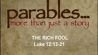 PARABLE-RICH FOOL