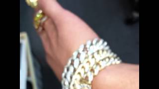 CUSTOM DIAMOND CUBAN LINK CHAIN AND BRACELET