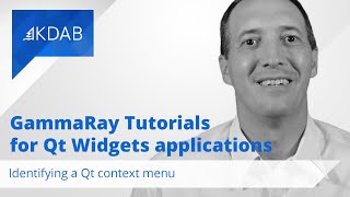 GammaRay Tutorials for Qt Widgets Applications - Identifying a Qt Context Menu with GammaRay