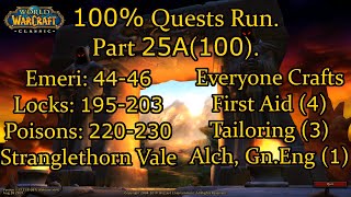 [WoW Classic] 100% Quests Run. Part 25A(100): Everyone Crafting. Rogue - Stranglethorn Vale.